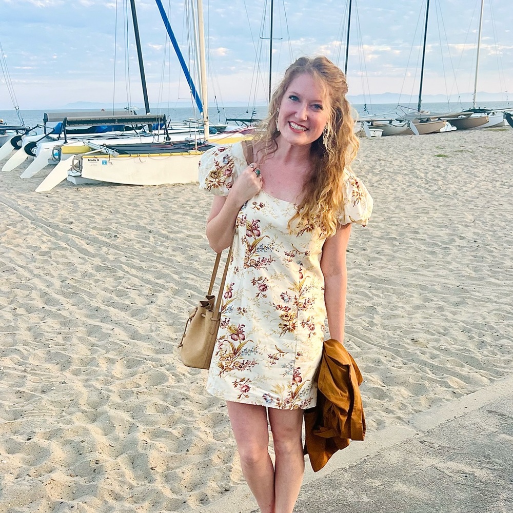 Doen ivory Floral Dress